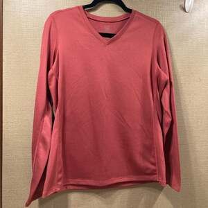 REI Top Pink V Neck Women's Large